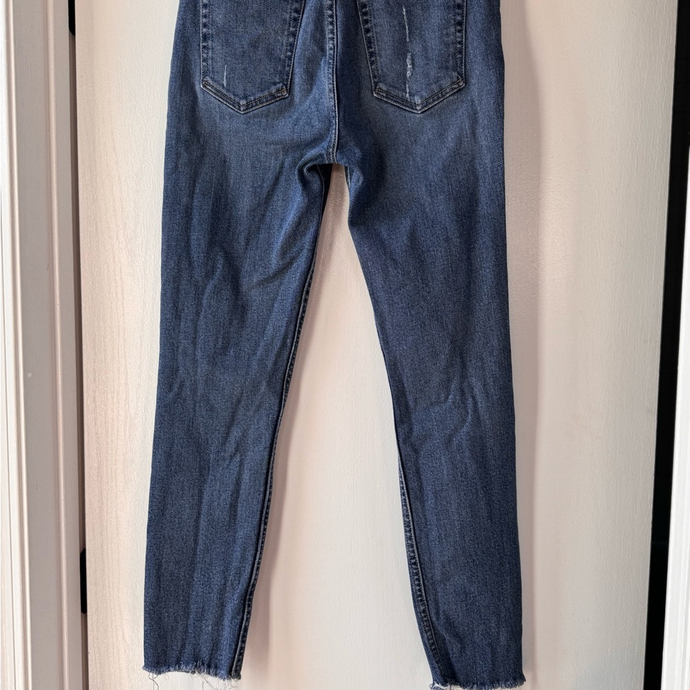 GRLFRND Karolina High Rise Straight Crop Raw Hem Jean - Picture 2 of 2